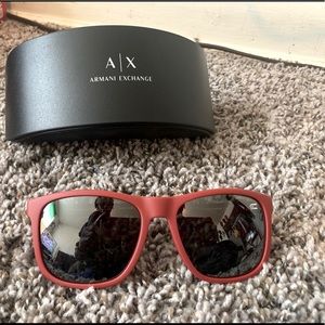 Brand new never warn A/X red sunglasses